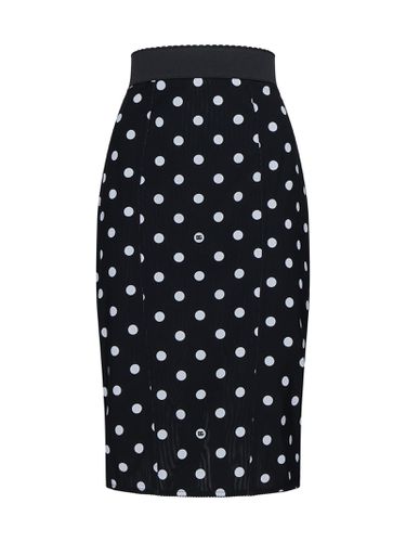 Polka Dot Print Pencil Skirt - Dolce & Gabbana - Modalova