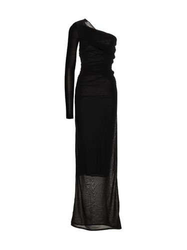 Saint Laurent Draped Long Dress - Saint Laurent - Modalova