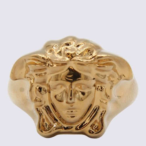 Versace Gold-tone Brass Ring - Versace - Modalova