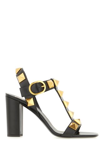 Black Leather Sandals - Valentino Garavani - Modalova