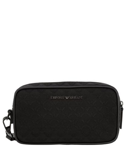 Eagle Monogram Cotton Toiletry Bag - Emporio Armani - Modalova