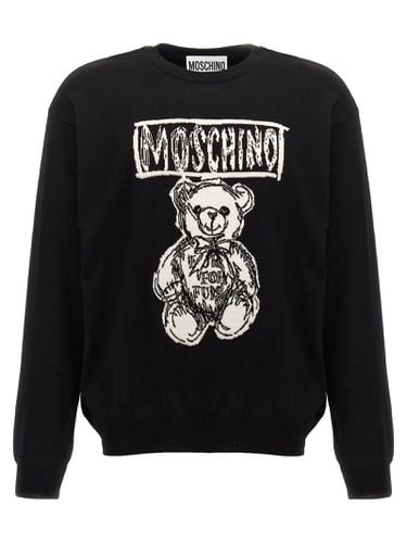 Moschino Logo Intarsia Sweater - Moschino - Modalova