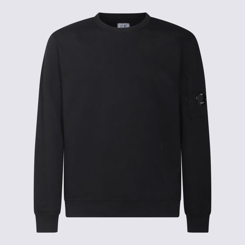 C. P. Company Black Cotton Sweatshirt - C.P. Company - Modalova