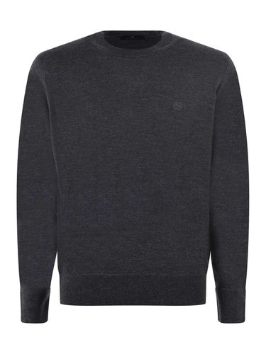 Logo Embroidered Crewneck Knitted Jumper - Etro - Modalova