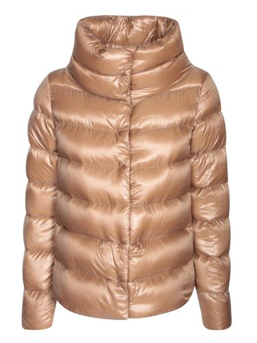 Funnel Neck Padded Down Jacket - Herno - Modalova