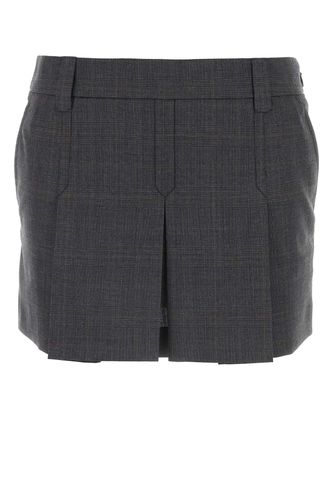 Miu Miu Glencheck Mini Skirt - Miu Miu - Modalova