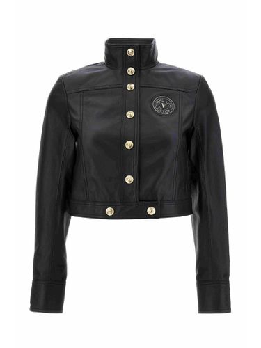Leather Jacket - Versace Jeans Couture - Modalova