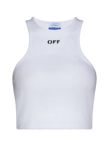 Off-White Off Stamp Rib Rowing Top - Off-White - Modalova