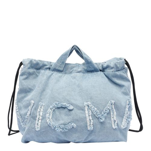Penelope Denim Logo Backpack Bag - Vic Matié - Modalova
