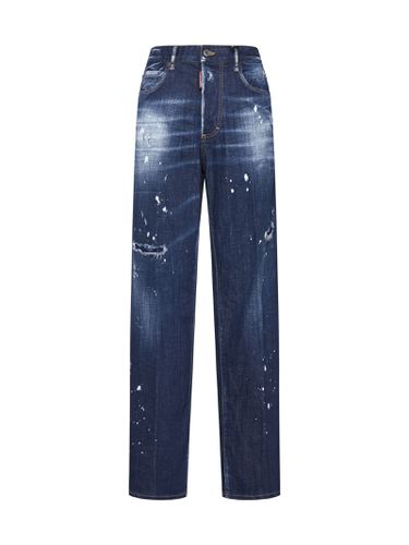 San Diego Blue Cotton Jeans - Dsquared2 - Modalova