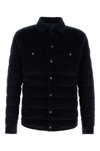 Midnight Blue Corduroy Gasserhof Down Jacket - Moncler - Modalova