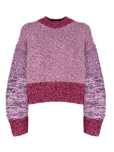 Loewe Cropped Over Sweater In Wool - Loewe - Modalova