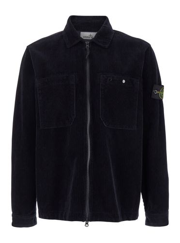 Shirt With Zip Closure In Corduroy Man - Stone Island - Modalova