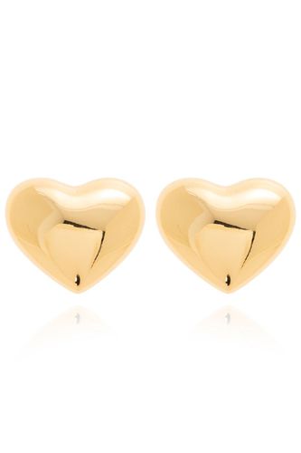 Heart Shape Clip On Earrings - Moschino - Modalova