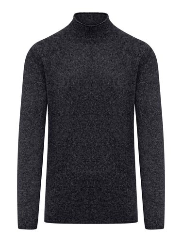 High-neck Knitted Jumper - Roberto Collina - Modalova