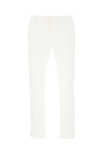 Dondup Ivory Stretch Cotton Pants - Dondup - Modalova