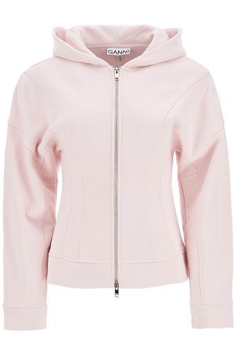 Ganni Zipper Hoodie - Ganni - Modalova