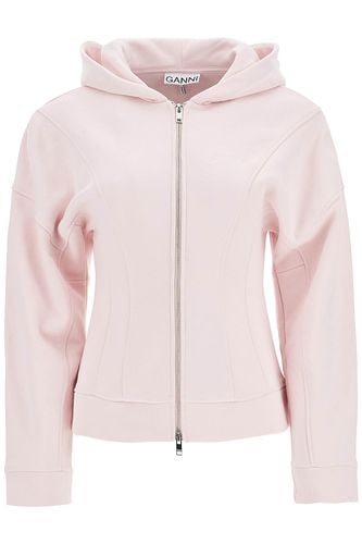 Ganni Zipper Hoodie - Ganni - Modalova