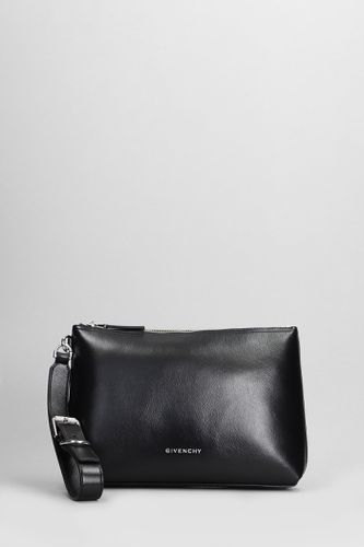 Voyou Clutch In Black Leather - Givenchy - Modalova