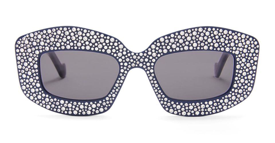 Lw4114is - Navy Blue Sunglasses - Loewe - Modalova