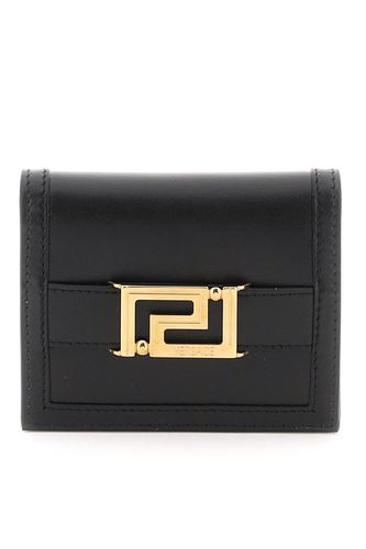 Greca Goddess Leather Wallet - Versace - Modalova