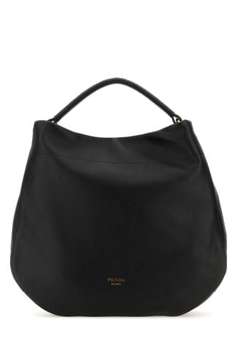 Prada Black Leather Shopping Bag - Prada - Modalova