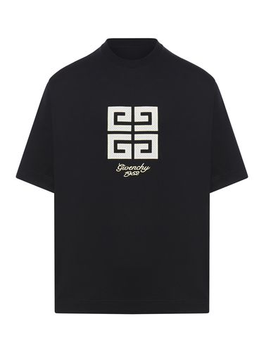 G Embroidered Crewneck T-shirt - Givenchy - Modalova