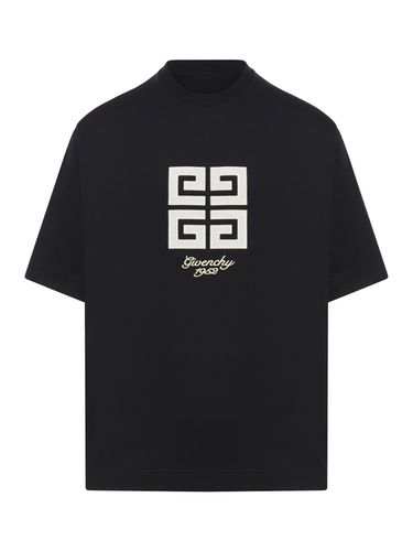 G Embroidered Crewneck T-shirt - Givenchy - Modalova