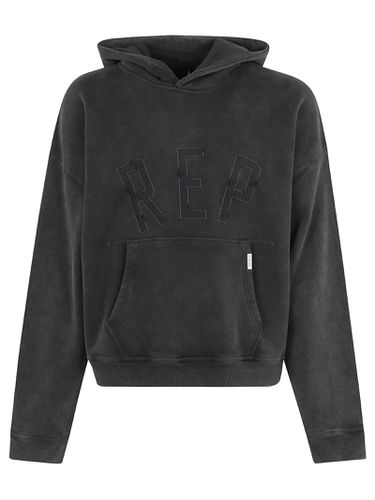 Rep Logo Washed Effect Hoodie - REPRESENT - Modalova