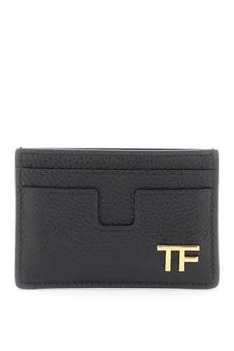 Pebbled Calfskin Card Holder - Tom Ford - Modalova