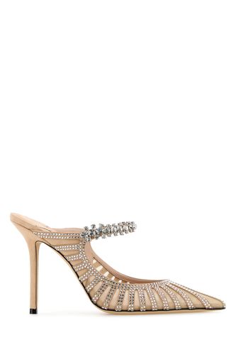 Embellished Leather And Mesh Bing 100 Mules - Jimmy Choo - Modalova