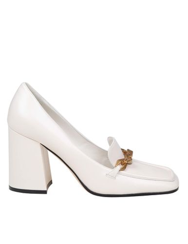 Jimmy Choo Cream White Leather Pump - Jimmy Choo - Modalova