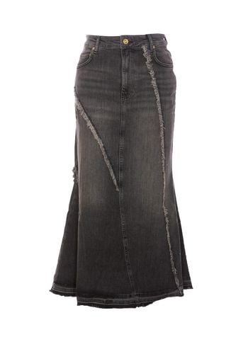 Ganni Washed Denim Skirt - Ganni - Modalova