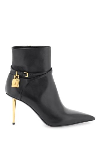 Leather Ankle Boots With Padlock - Tom Ford - Modalova