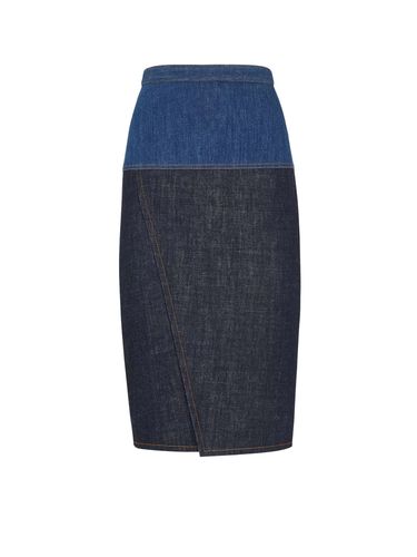 Fendi Bicolor Denim Skirt - Fendi - Modalova