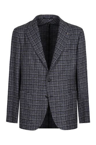 Houndstooth Pattern Blazer - Tagliatore - Modalova