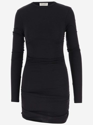 Saint Laurent Draped Wool Dress - Saint Laurent - Modalova