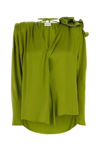 Magda Butrym Green Silk Blouse - Magda Butrym - Modalova