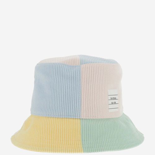 Colorblock Velvet Bucket Hat - Thom Browne - Modalova