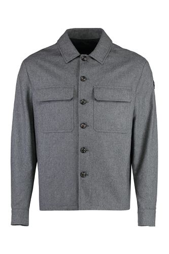 Moncler Cashmere Blend Overshirt - Moncler - Modalova