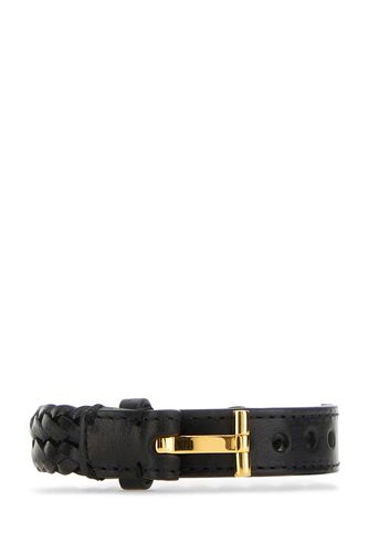 Tom Ford Black Leather Bracelet - Tom Ford - Modalova