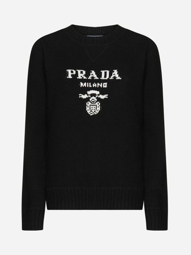 Logo Wool And Cashmere Sweater - Prada - Modalova