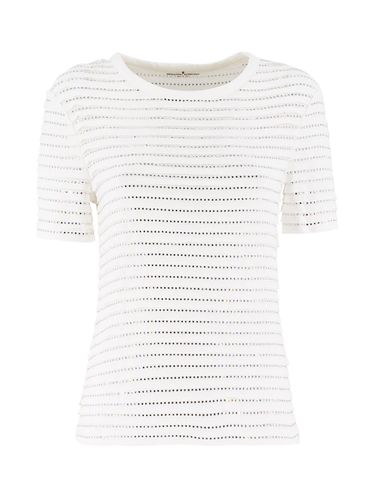 White T-shirt With Studs - Ermanno Scervino - Modalova