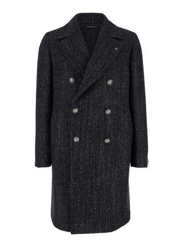 Arden Dakr Double Breasted Coat With Buttons In Wool Blend Woman - Tagliatore 0205 - Modalova