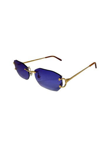 Ct 0092 - Custom - Gold Sunglasses - Cartier Eyewear - Modalova