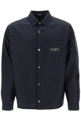 Balmain Monogram Nylon Overshirt - Balmain - Modalova