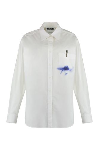 Moschino Stretch Poplin Shirt - Moschino - Modalova