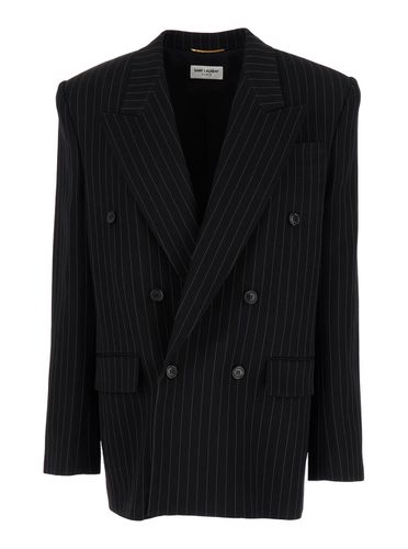 Double-breast Pinstripes Jacket - Saint Laurent - Modalova