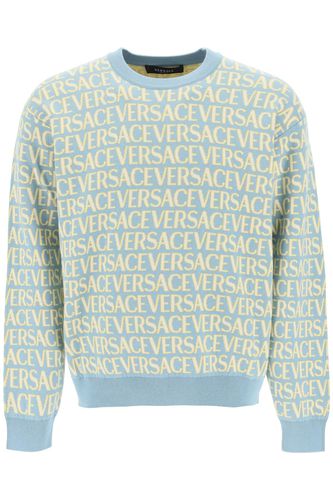 Versace Cotton Crew-neck Sweater - Versace - Modalova