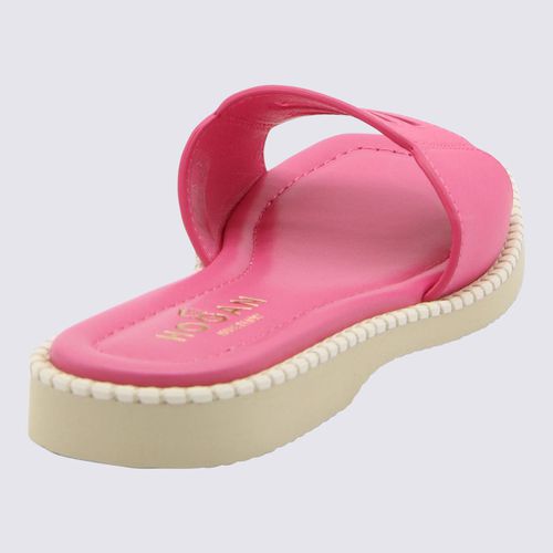 Hogan Pink Leather H638 Sandals - Hogan - Modalova